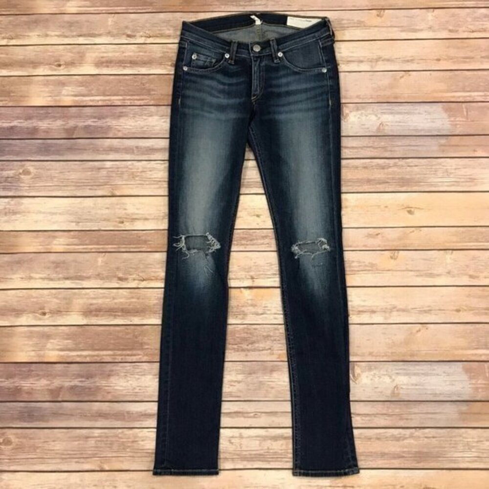 Rag and Bone Skinny Jeans in Pacifico Distressed Holes